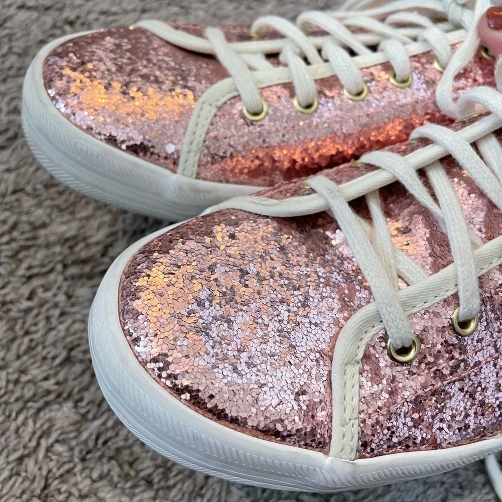 Kate Spade x Keds Pink Sparkle Sneakers